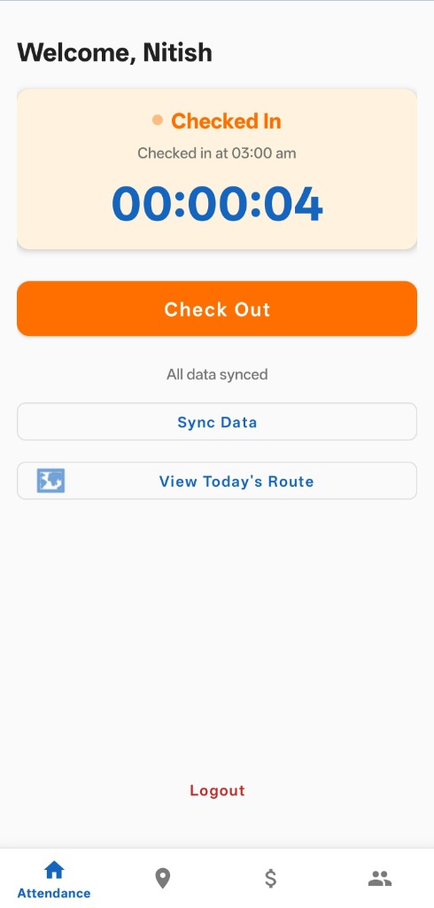 FieldTrack — Employee Check-in