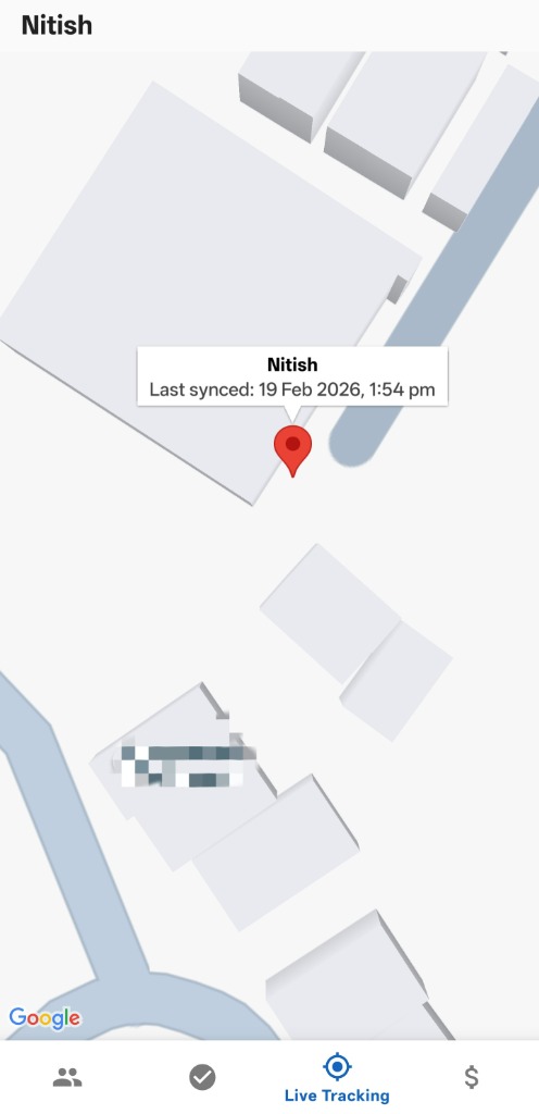 FieldTrack — Live Location Tracking